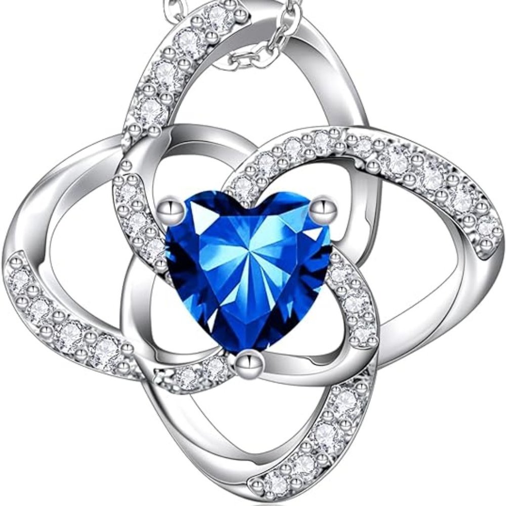 Ysabeau Love Knot Birthstone Necklace: A Timeless Symbol of Love and Affection